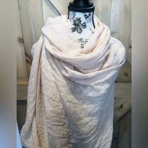 Light Blush colored scarf. Extra large size.
